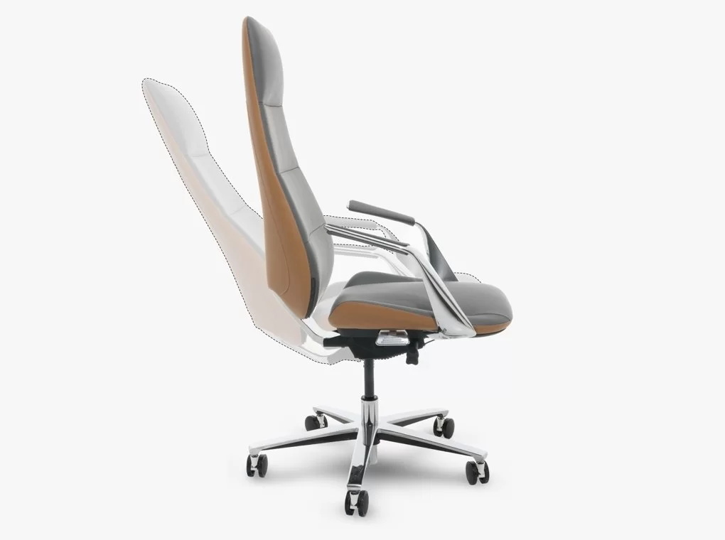 REVOTICA TITANIUM 101J-03 SZÜRKE VALÓDI BŐR IRODASZÉK