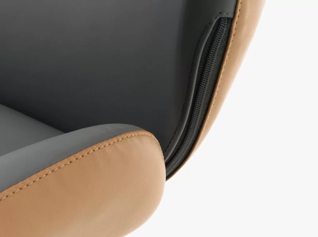 REVOTICA TITANIUM 101J-03 SZÜRKE VALÓDI BŐR IRODASZÉK